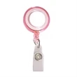 Transparent Round Badge Reel Holder w/ Match Color Strap | https://www.bestnamebadges.com