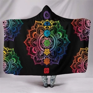 50x80 Hoodie Sherpa Crystal Velvet Sublimation Cloak Blanket | https://www.bestnamebadges.com