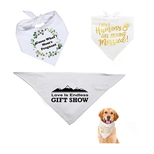 Customized Polyester Adjustable Dog Bandana | https://www.bestnamebadges.com