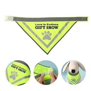 Personalized Pet Scarf Triangle | https://www.bestnamebadges.com