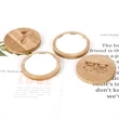 Round Bamboo Mirror | https://www.bestnamebadges.com