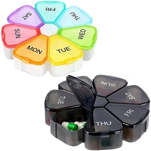 7 Days Daily Pill Organizer | https://www.bestnamebadges.com