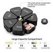 7 Days Daily Pill Organizer | https://www.bestnamebadges.com
