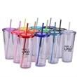 Party Double-Walled Transparent Drinking Cup | https://www.bestnamebadges.com