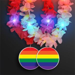 Light Up Hawaiian Leis with Custom Rainbow Medallion