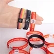 1/2 Sublimated Elastic Event Wristband Customizable Woven | https://www.bestnamebadges.com