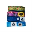 1" Sublimated Elastic Event Wristband w/ Customizable Woven | https://www.bestnamebadges.com