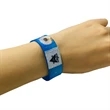 1" Sublimated Elastic Event Wristband w/ Customizable Woven | https://www.bestnamebadges.com