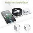 3 In 1Foldable Magnetic Charger Station | https://www.bestnamebadges.com