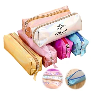 Laser Gradient PU Stationery Bag Pencil Case