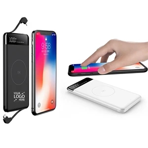 Digital Display Wireless Charging Power Bank(10000 Mah)