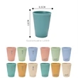 4Pcs Wheat Straw Cups | https://www.bestnamebadges.com