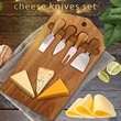 Cutting Board With Cheese Knife Set | https://www.bestnamebadges.com