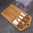 Cutting Board With Cheese Knife Set | https://www.bestnamebadges.com