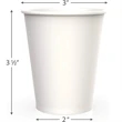 9Oz Disposable Coffee Paper Cups | https://www.bestnamebadges.com
