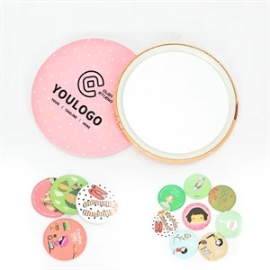 Colorful Tinplate Portable Cosmetic Makeup Mirror