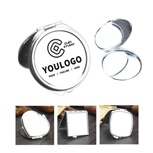 Stainless Steel Portable Foldable Cosmetic Makeup Mirror