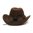 Custom Wool Cowboy Hat Jazz Sombrero | https://www.bestnamebadges.com