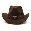 Custom Wool Cowboy Hat Jazz Sombrero | https://www.bestnamebadges.com