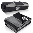 Custom Foldable Waterproof Outdoor Sherpa Blanket | https://www.bestnamebadges.com