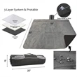 Custom Foldable Waterproof Outdoor Sherpa Blanket | https://www.bestnamebadges.com
