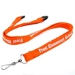 Tube Lanyards w/ Safety Breakaway Custom Tubular | https://www.bestnamebadges.com