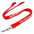 Tube Lanyards w/ Safety Breakaway Custom Tubular | https://www.bestnamebadges.com