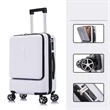 Business Travel Boarding Suitcase With Wheels Rolling | https://www.bestnamebadges.com