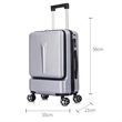 Business Travel Boarding Suitcase With Wheels Rolling | https://www.bestnamebadges.com