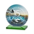 Victoria VividPrint™ Award - Green | https://www.bestnamebadges.com