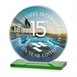 Victoria VividPrint™ Award - Green | https://www.bestnamebadges.com