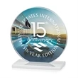 Victoria VividPrint™ Award - White | https://www.bestnamebadges.com