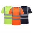 High Visibility Reflective Construction Safety T Shirt | https://www.bestnamebadges.com