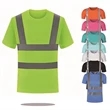 High Visibility Reflective Construction Safety T Shirt | https://www.bestnamebadges.com