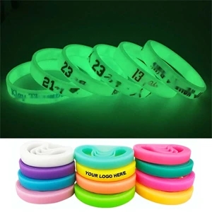 Glow In Dark Silicone Wristbands