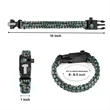 5 In 1 Survival Paracord Bracelet | https://www.bestnamebadges.com