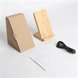Bamboo Wireless Charging Stand | https://www.bestnamebadges.com