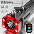 Usb Rechargeable Safety Hammer Flashlight | https://www.bestnamebadges.com