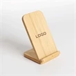 Bamboo Wireless Charging Stand | https://www.bestnamebadges.com