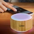Bamboo Bluetooth Speaker | https://www.bestnamebadges.com