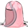 Heavy Duty Drawstring Cinch Backpack Side Mesh Pocket 15"x18 | https://www.bestnamebadges.com