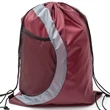 Heavy Duty Drawstring Cinch Backpack Side Mesh Pocket 15"x18 | https://www.bestnamebadges.com