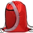 Heavy Duty Drawstring Cinch Backpack Side Mesh Pocket 15"x18 | https://www.bestnamebadges.com