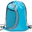 Heavy Duty Drawstring Cinch Backpack Side Mesh Pocket 15"x18 | https://www.bestnamebadges.com