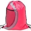 Heavy Duty Drawstring Cinch Backpack Side Mesh Pocket 15"x18 | https://www.bestnamebadges.com