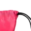 Tri-Color Drawstring Backpack w Earphone Slot & Front Pocket | https://www.bestnamebadges.com