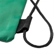 Tri-Color Drawstring Backpack w Earphone Slot & Front Pocket | https://www.bestnamebadges.com