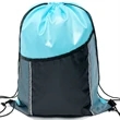 Premium Cinch Drawstring Backpack w Side Mesh Pocket 14"x18" | https://www.bestnamebadges.com
