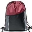 Premium Cinch Drawstring Backpack w Side Mesh Pocket 14"x18" | https://www.bestnamebadges.com