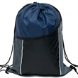 Premium Cinch Drawstring Backpack w Side Mesh Pocket 14"x18" | https://www.bestnamebadges.com